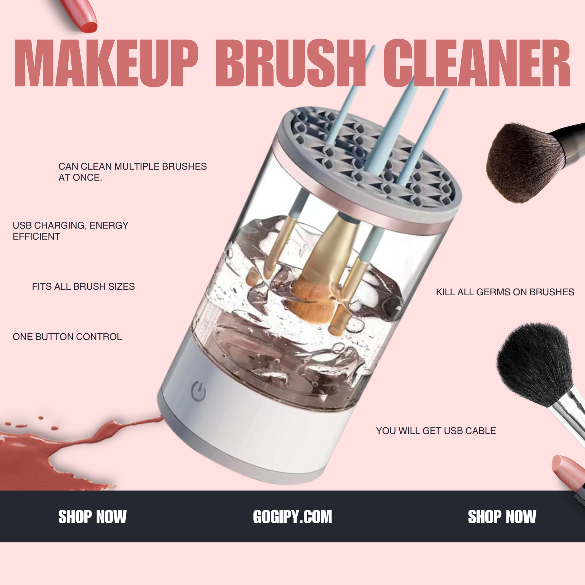 Electric Makeup Brush Cleaner