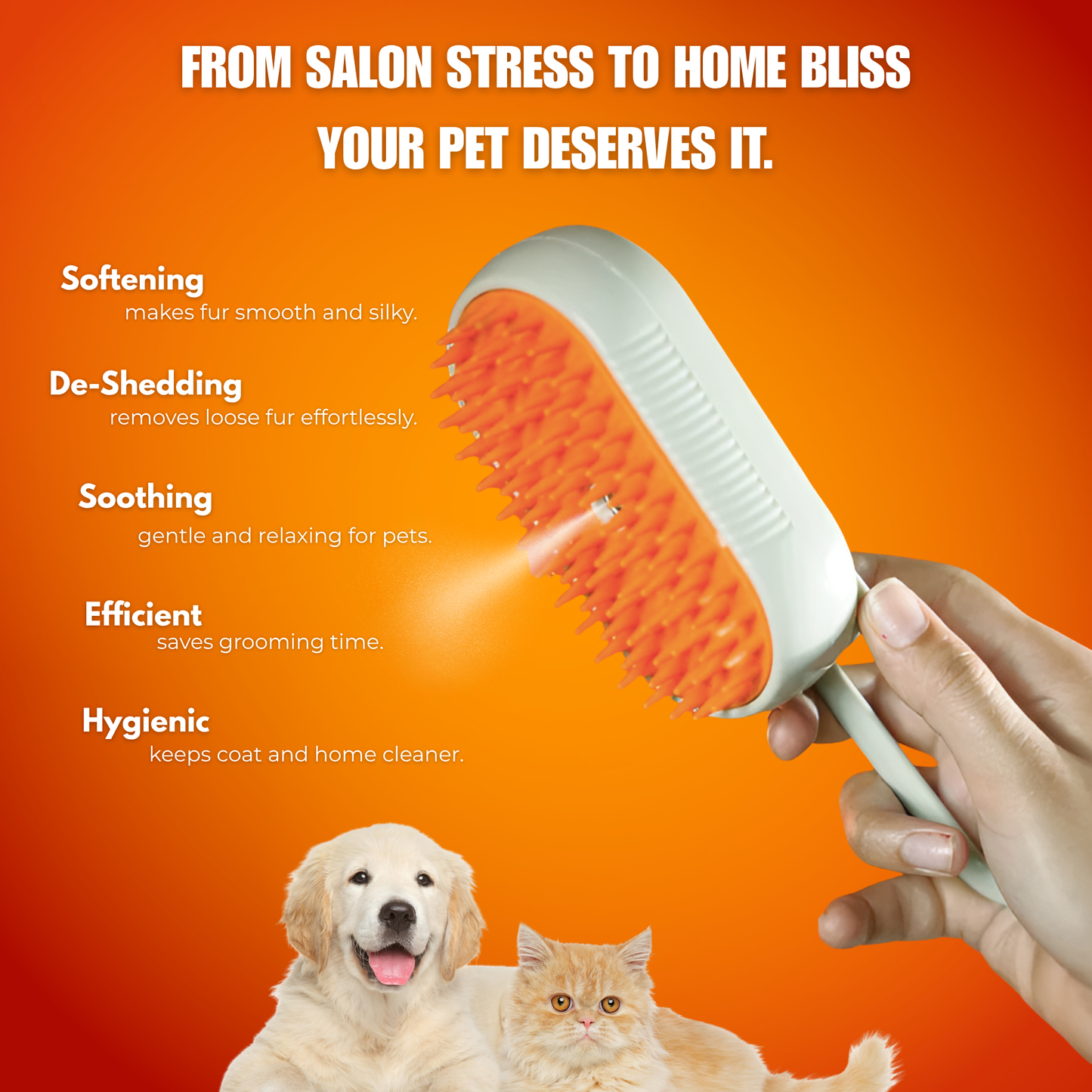 Furvana - Ultimate steam brush for dogs & cats