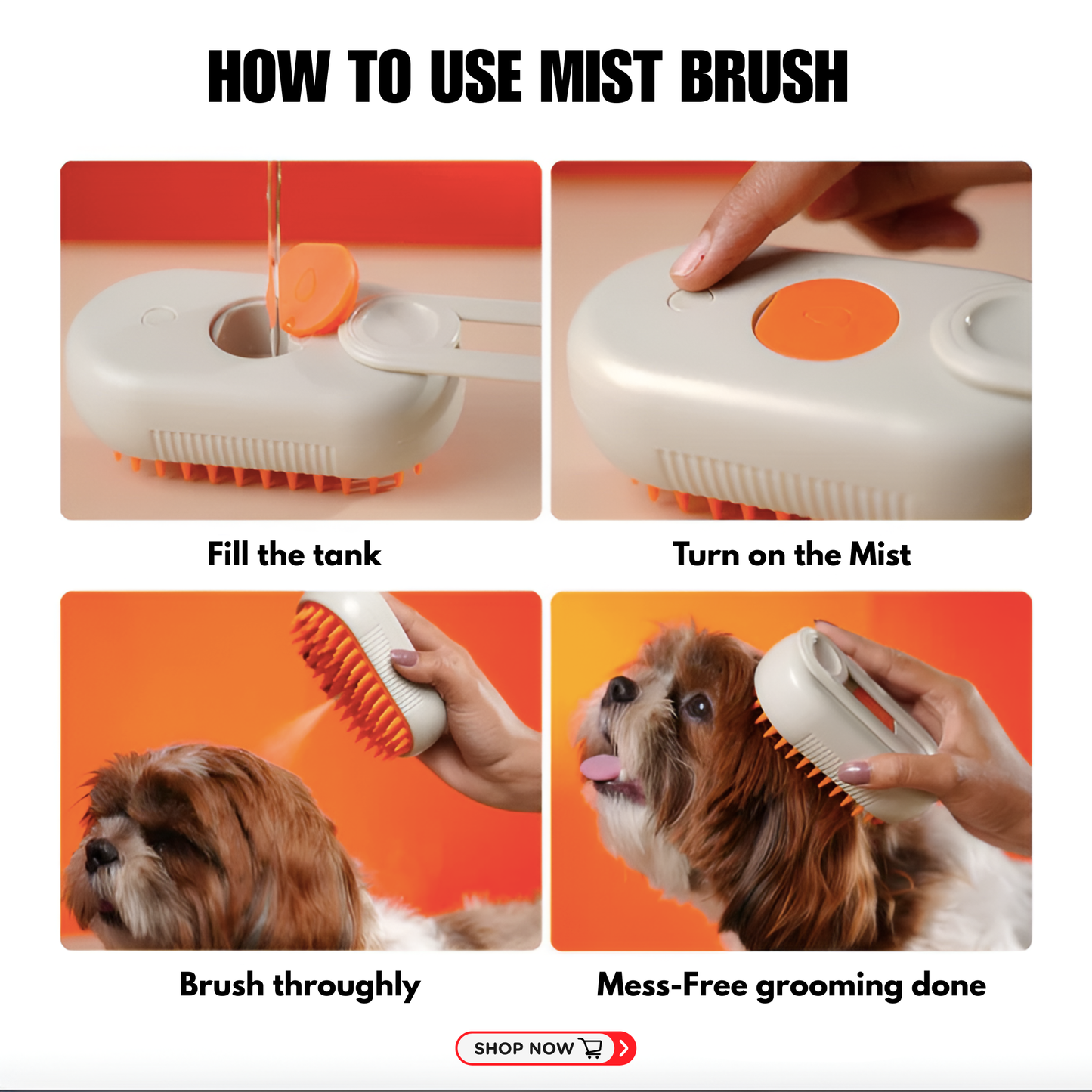 Furvana - Ultimate steam brush for dogs & cats