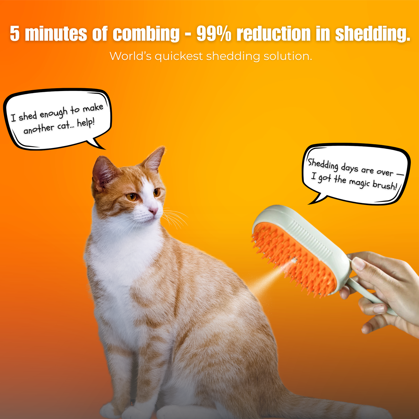 Furvana - Ultimate steam brush for dogs & cats